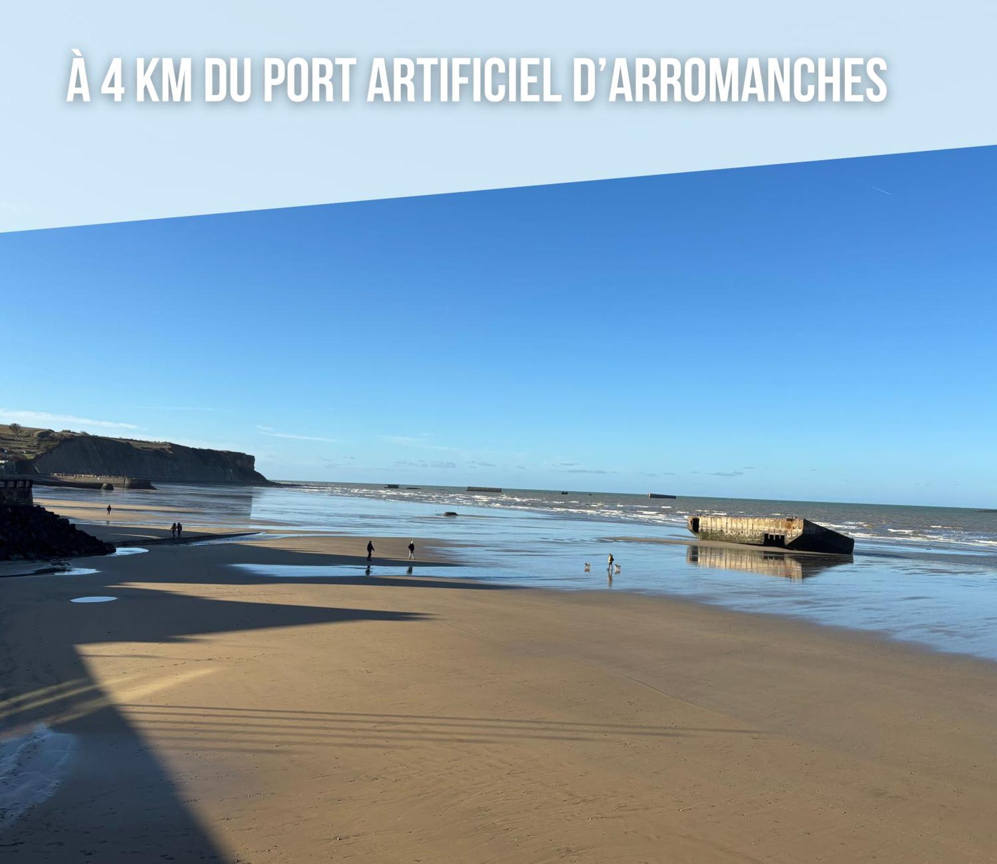 Les Dunes, Maison Neuve 8 P Bien Equipee Jardin Clos, Parking, Garage A 850 M De La Plage Et Centre Bourg, Sur Plages Du Debarquement Pres Arromanches Et Bayeux Asnelles Exterior foto